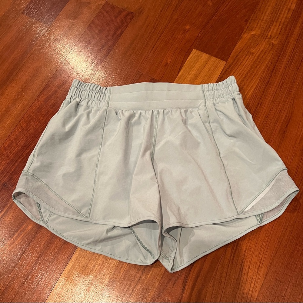 Light blue lululemon shorts size 8, 4 inch length